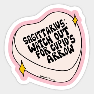 Sagittarius Conversation Heart Sticker